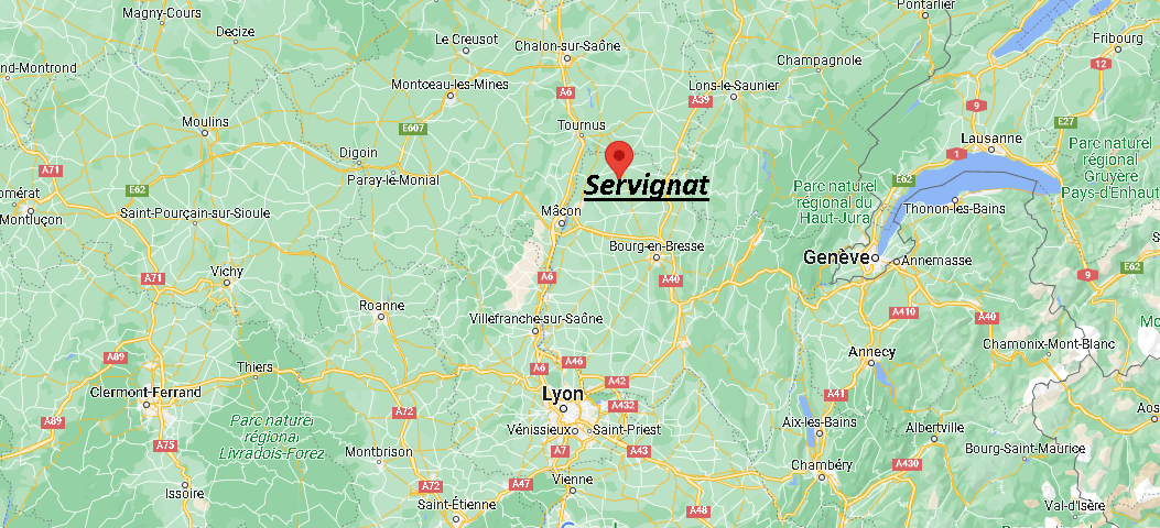 Dans quelle région se trouve Servignat