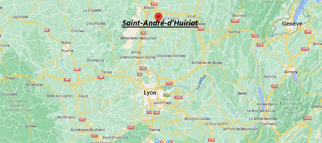 Où se situe Saint-André-d'Huiriat (01290)