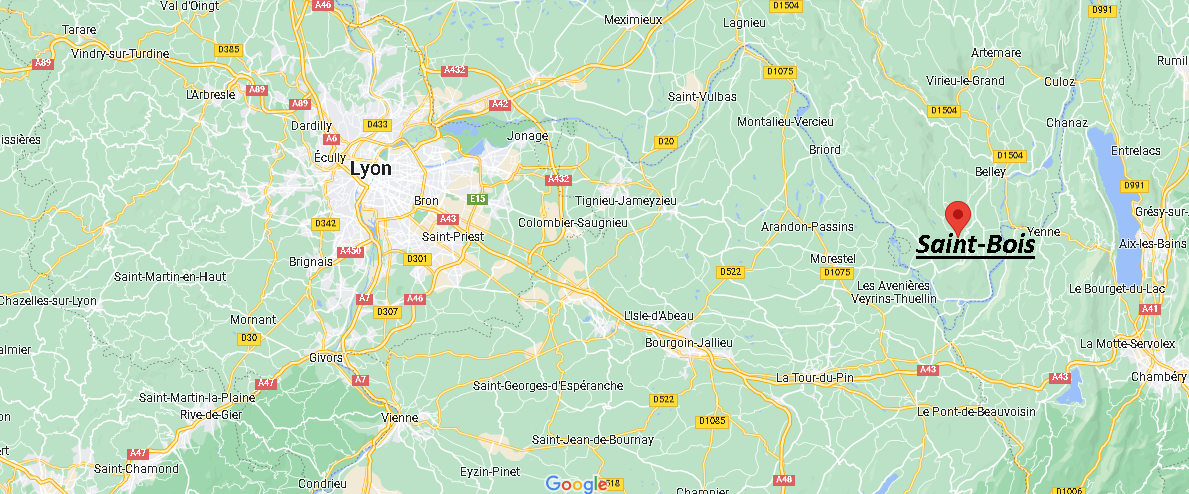 Où se situe Saint-Bois (01300)