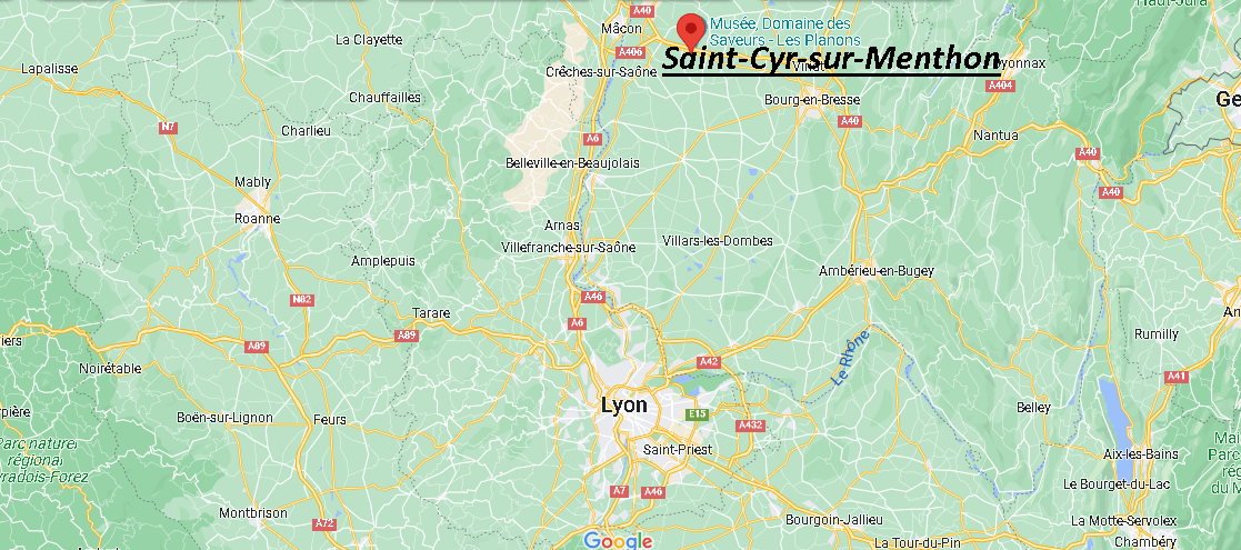 Où se situe Saint-Cyr-sur-Menthon (01380)