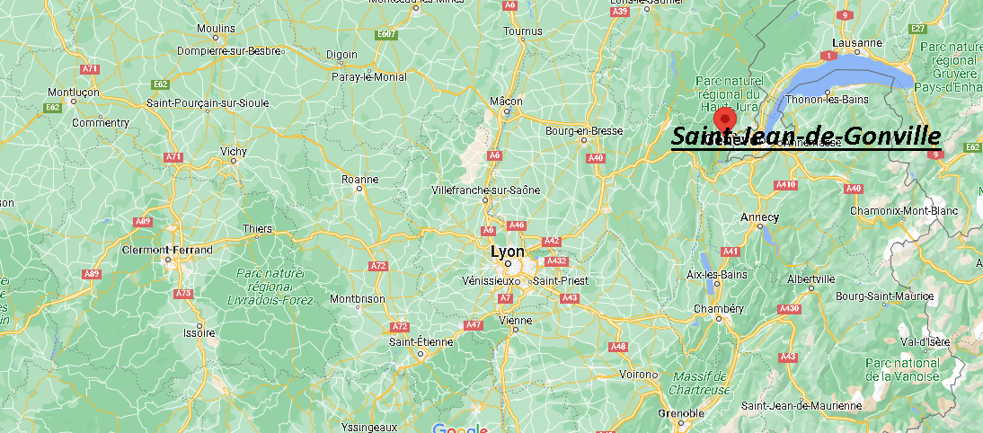 Où se situe Saint-Jean-de-Gonville (01630)