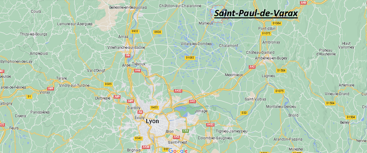 Où se situe Saint-Paul-de-Varax (01240)