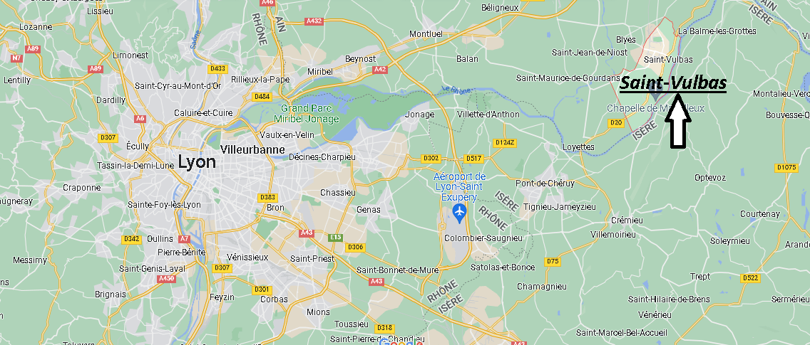 Où se situe Saint-Vulbas (01150)
