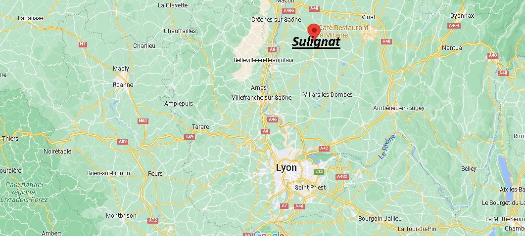 Où se situe Sulignat (01400)