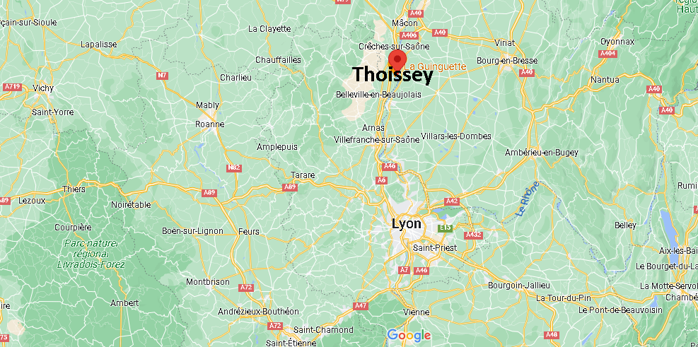 Où se situe Thoissey (01140)