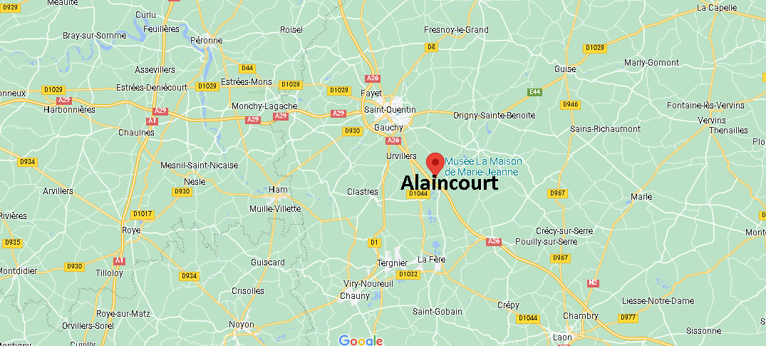 Où se situe Alaincourt (02240)