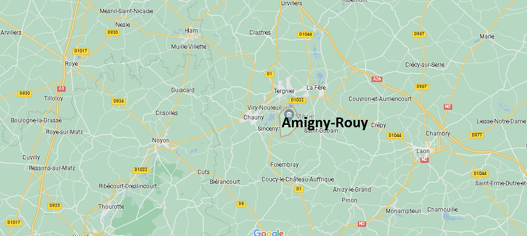 Où se situe Amigny-Rouy (02700)