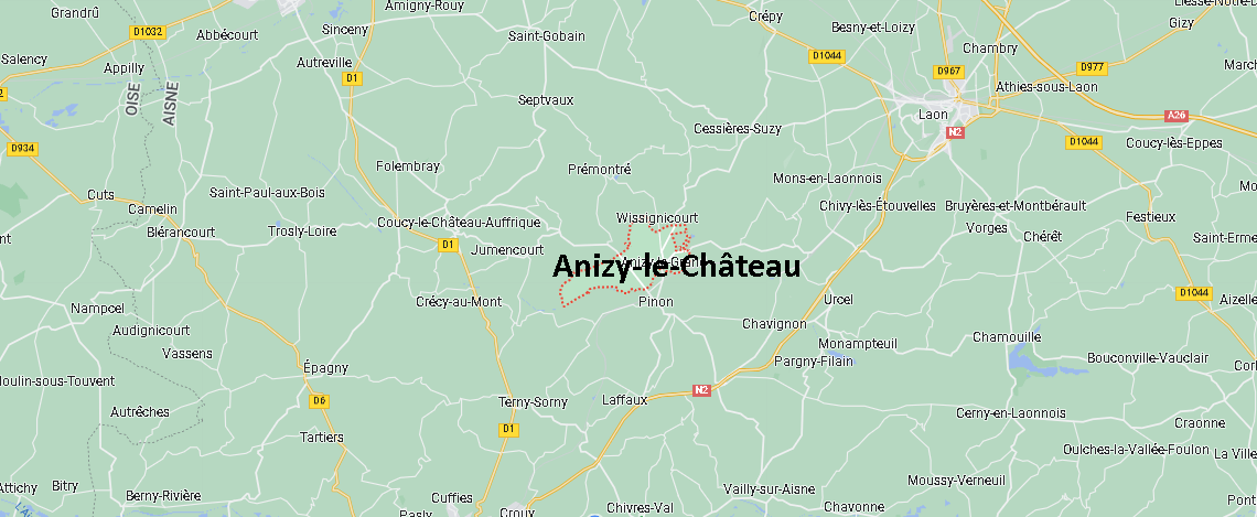 Où se situe Anizy-le-Château (02320)