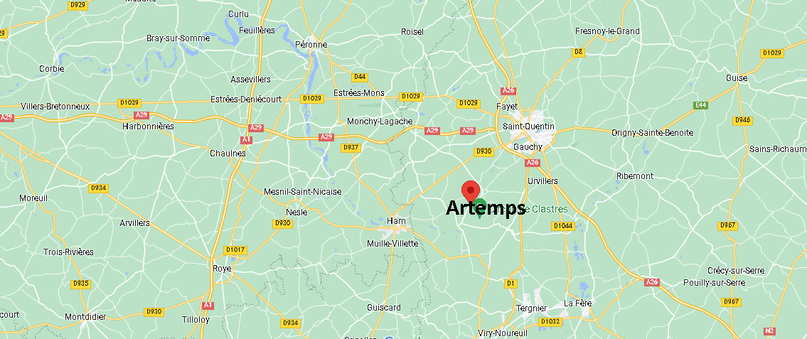 Où se situe Artemps (02480)