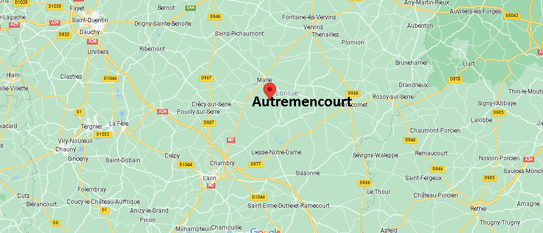 Où se situe Autremencourt (02250)