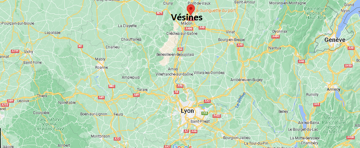 Où se situe Vésines (01570)