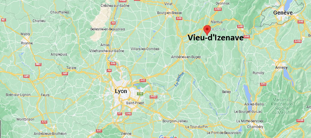 Où se situe Vieu-d'Izenave (01430)