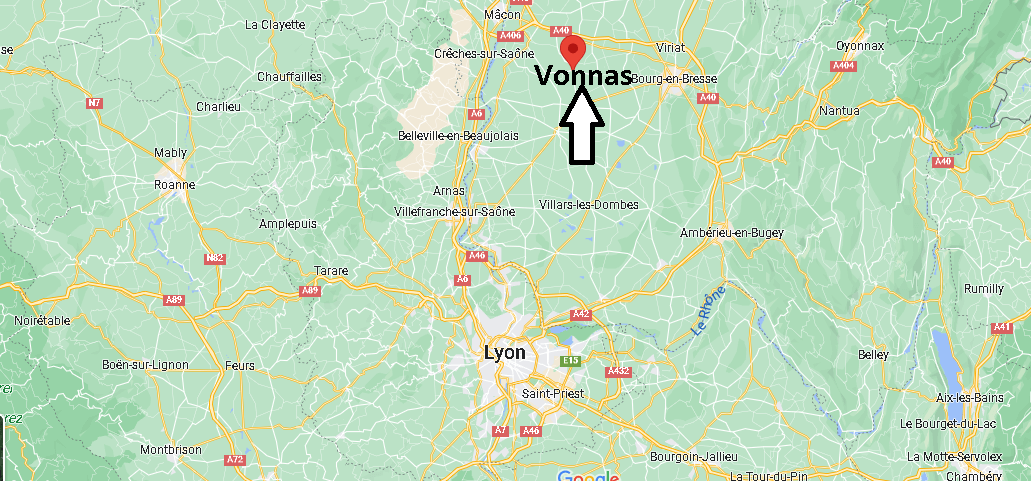 Où se situe Vonnas (01540)