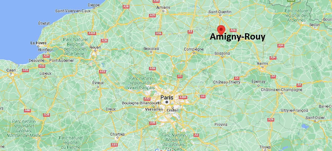 Où se trouve Amigny-Rouy
