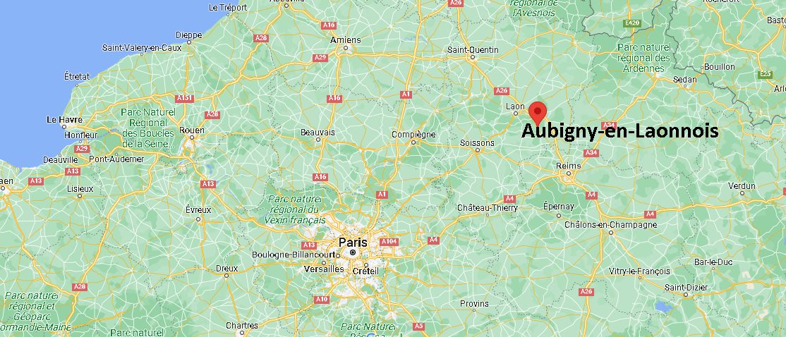 Où se trouve Aubigny-en-Laonnois