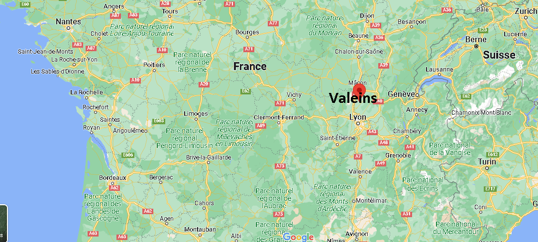 Où se trouve Valeins