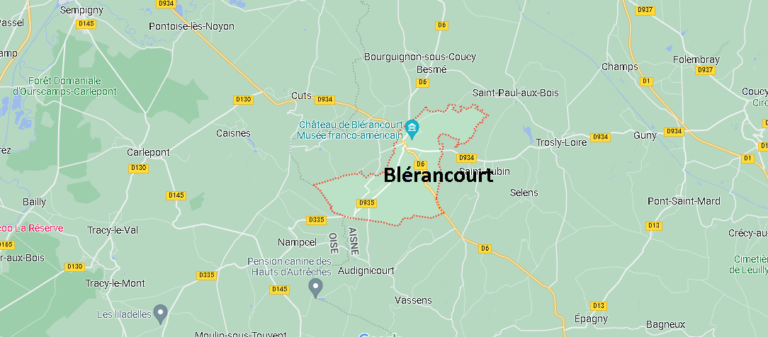 Où se trouve Blérancourt? Où se situe Blérancourt (02300) | Où se trouve