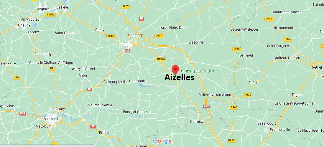 Où se situe Aizelles (02820)