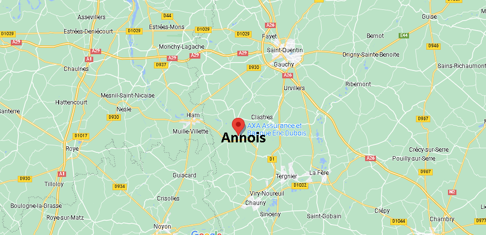 Où se situe Annois (02480)