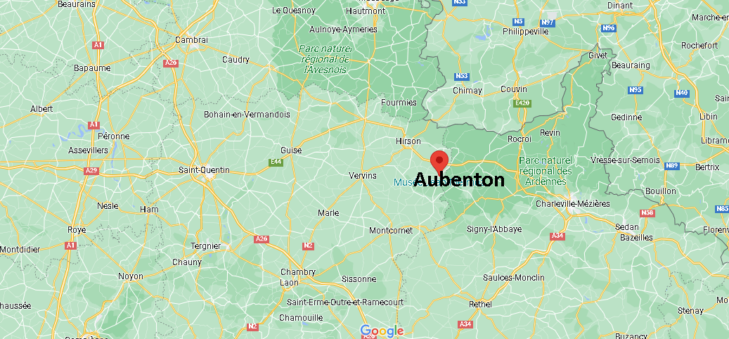 Où se situe Aubenton (02500)