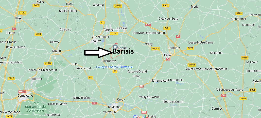 Où se situe Barisis (02700)