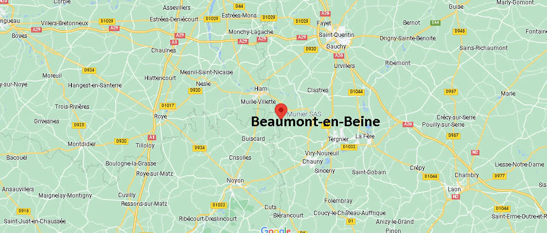 Où se situe Beaumont-en-Beine (02300)