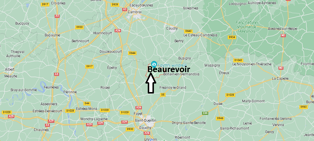 Où se situe Beaurevoir (02110)