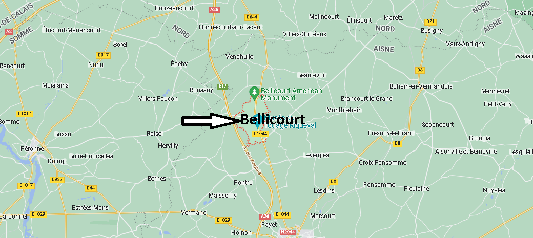 Où se situe Bellicourt (02420)