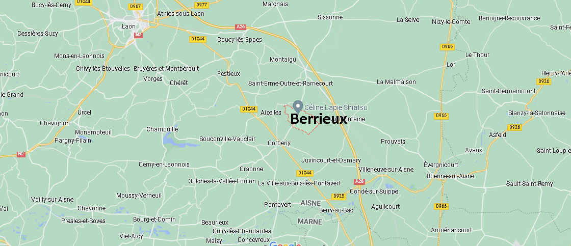 Où se situe Berrieux (02820)