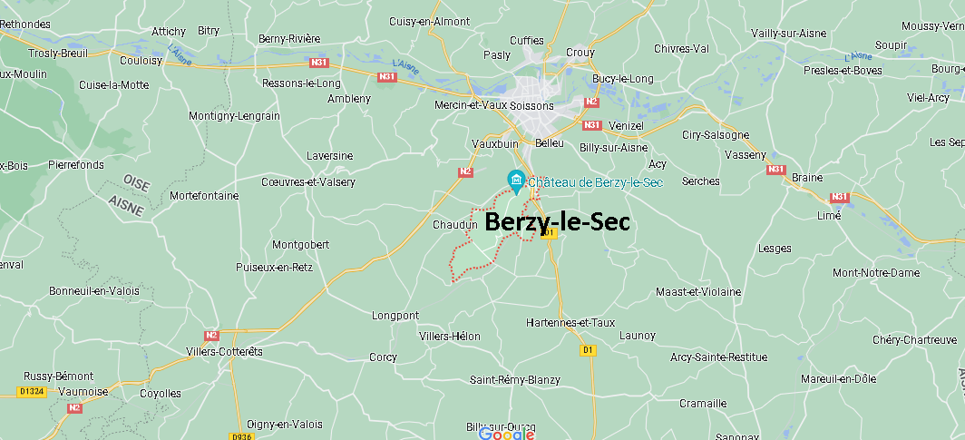 Où se situe Berzy-le-Sec (02200)