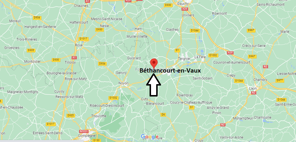 Où se situe Béthancourt-en-Vaux (02300)
