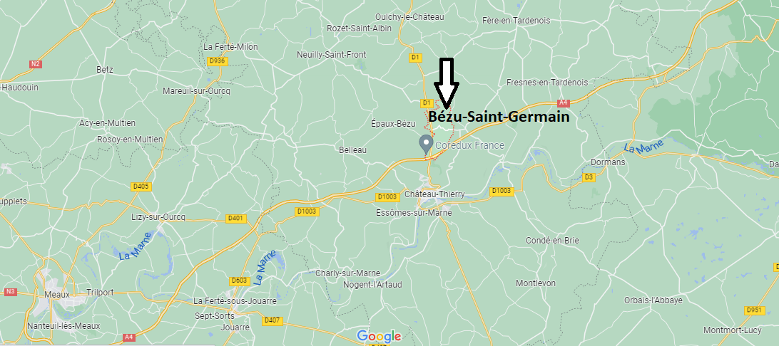 Où se situe Bézu-Saint-Germain (02400)