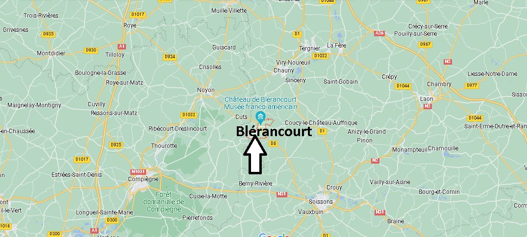 Où se situe Blérancourt (02300)