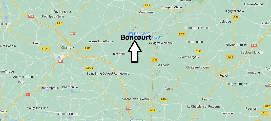 Où se situe Boncourt (02350)