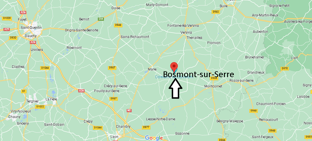 Où se situe Bosmont-sur-Serre (02250)