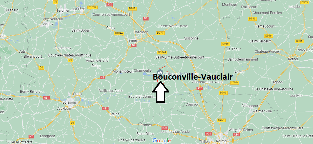 Où se situe Bouconville-Vauclair (02860)