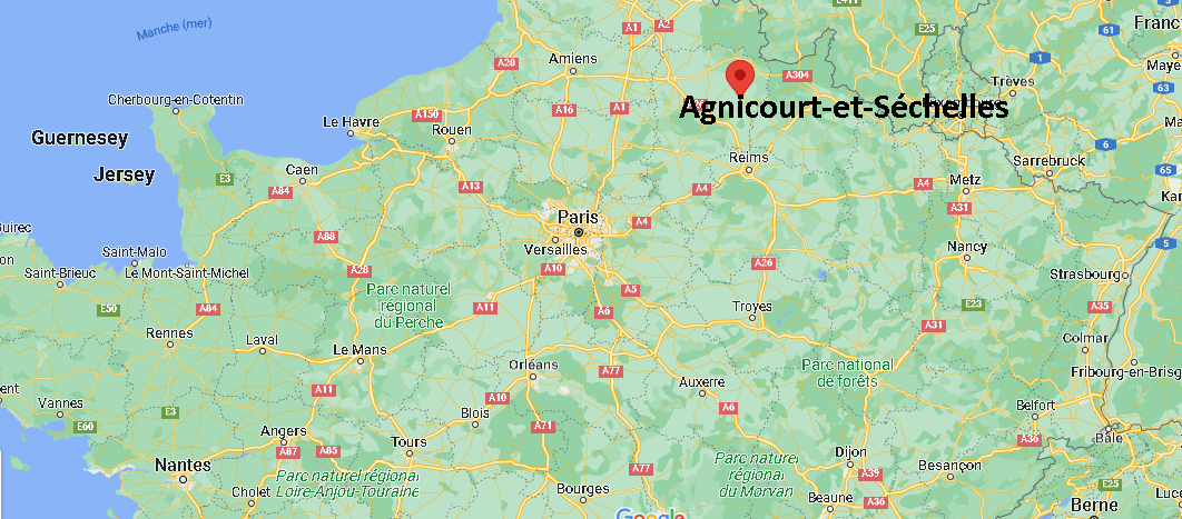 Où se trouve Agnicourt-et-Séchelles