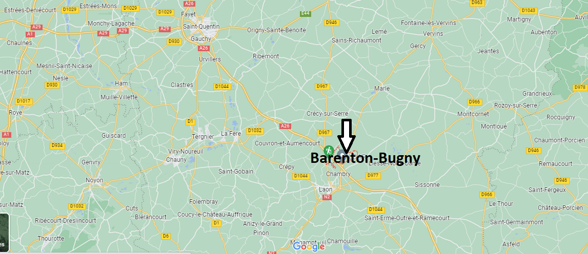 Où se situe Barenton-Bugny (02000)