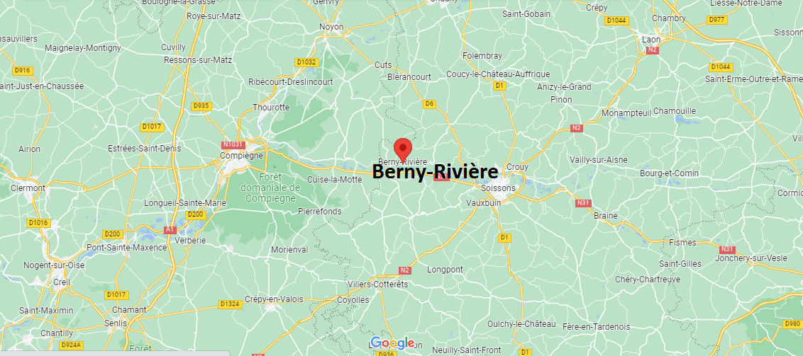 Où se situe Berny-Rivière (02290)