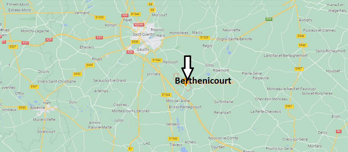 Où se situe Berthenicourt (02240)