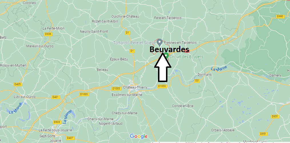 Où se situe Beuvardes (02130)