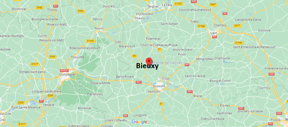 Où se situe Bieuxy (02290)
