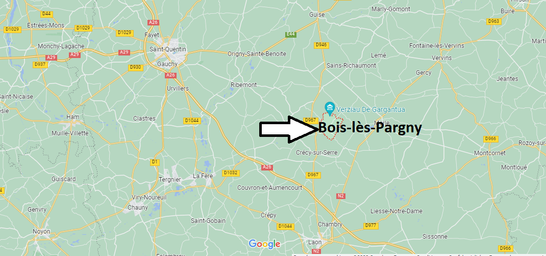 Où se situe Bois-lès-Pargny (02270)