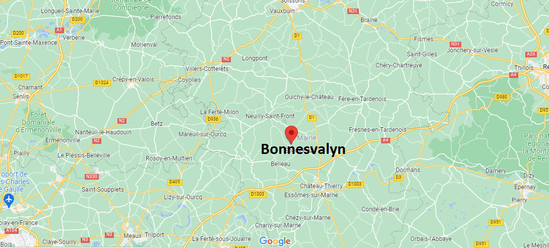 Où se situe Bonnesvalyn (02400)
