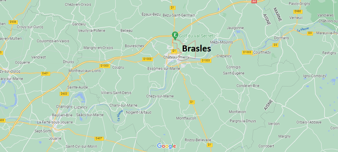Où se situe Brasles (02400)