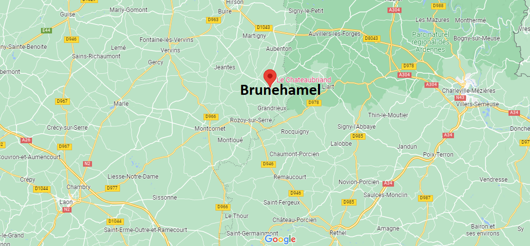 Où se situe Brunehamel (02360)