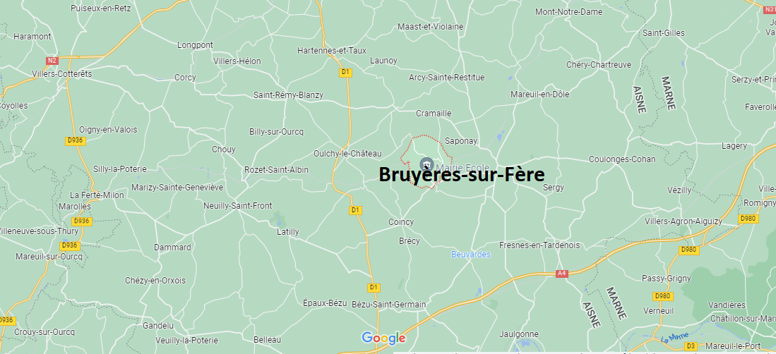 Où se situe Bruyères-sur-Fère (02130)