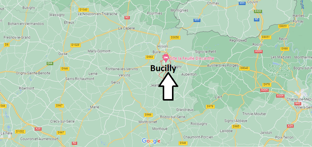 Où se situe Bucilly (02500)