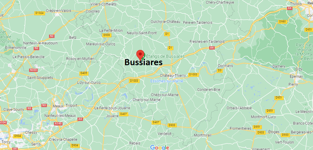 Où se situe Bussiares (02810)