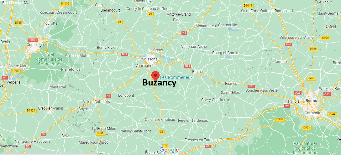 Où se situe Buzancy (02200)